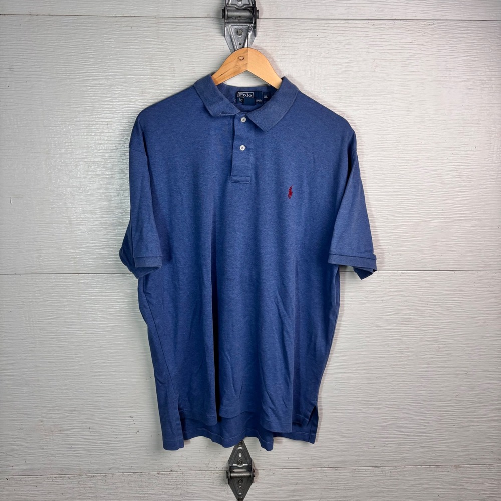 Polo Ralph Lauren Blue Polo XL Red Pony Cotton Preppy
